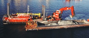 Dredge digging Boston